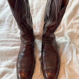 Lucchese Dark Brown Western Boots